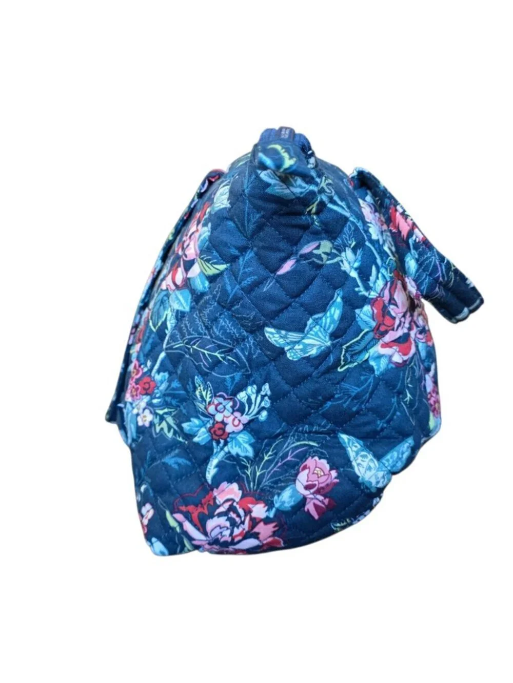 Vera Bradley Rose Toile Quilted Cotton Satchel Crossbody Tote Bag NWT - Picture 8 of 16